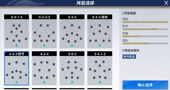 《绿茵信仰》防守反击阵 绿茵信仰4-3-3防守怎么选(图2)