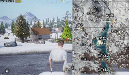 《绝地求生：刺激战场》雪地圣诞树位置一览 圣诞树刷新点介绍(图9)