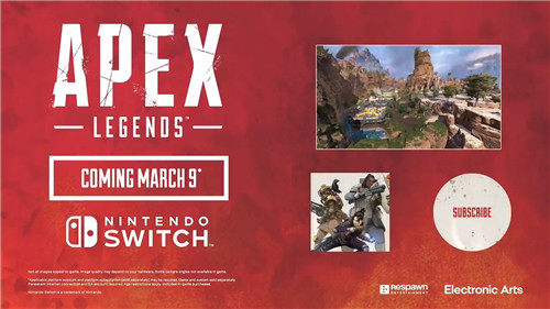 《Apex 英雄》Switch版公布实机预告 将于3月9日登陆