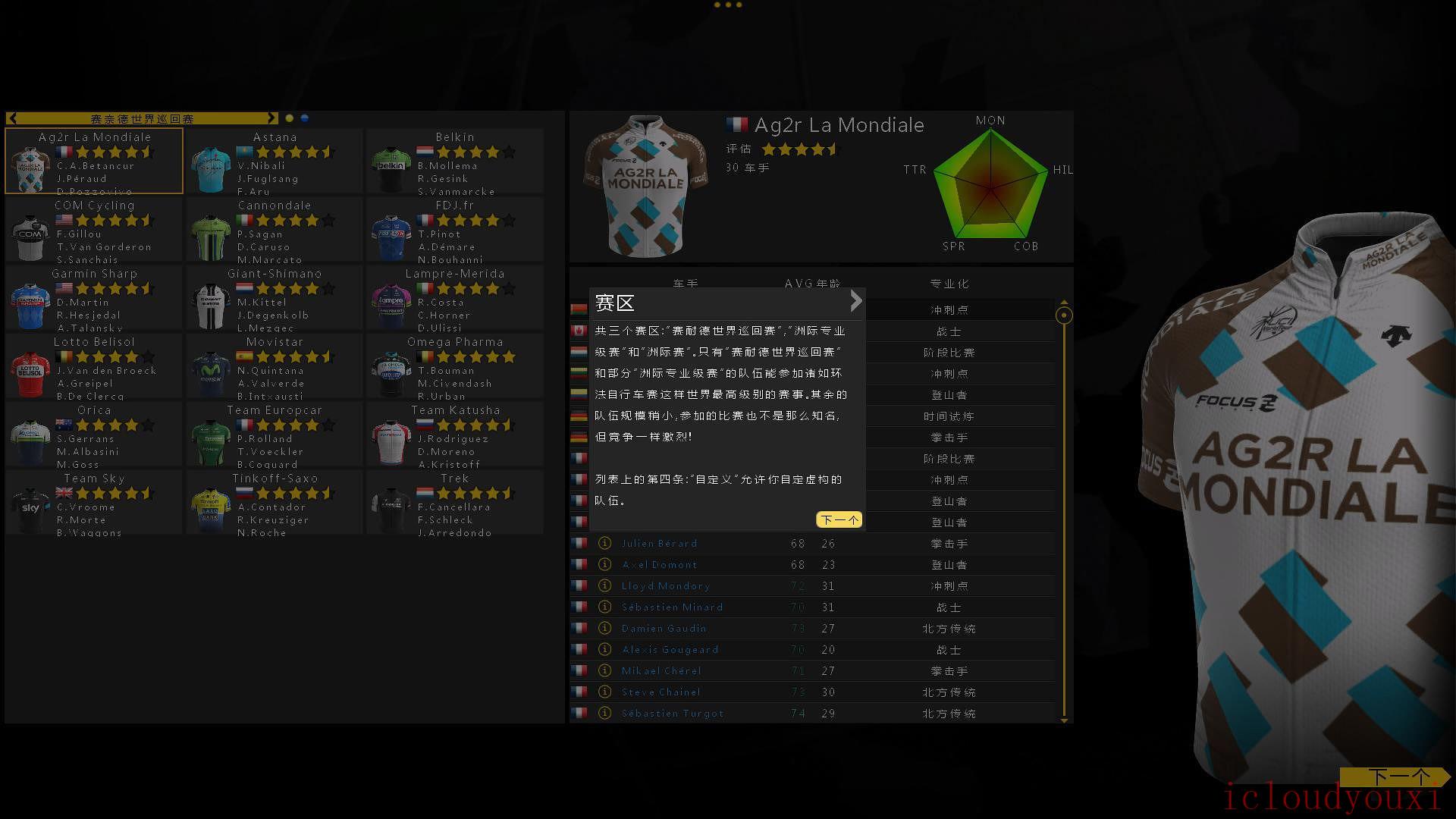 职业自行车队经理2014中文截图2
