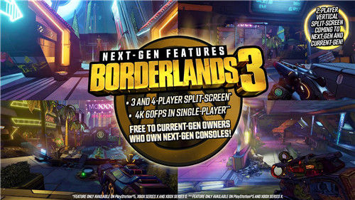 《无主之地3》宣布登陆PS5和Xbox Series 玩家可免费升级(图1)