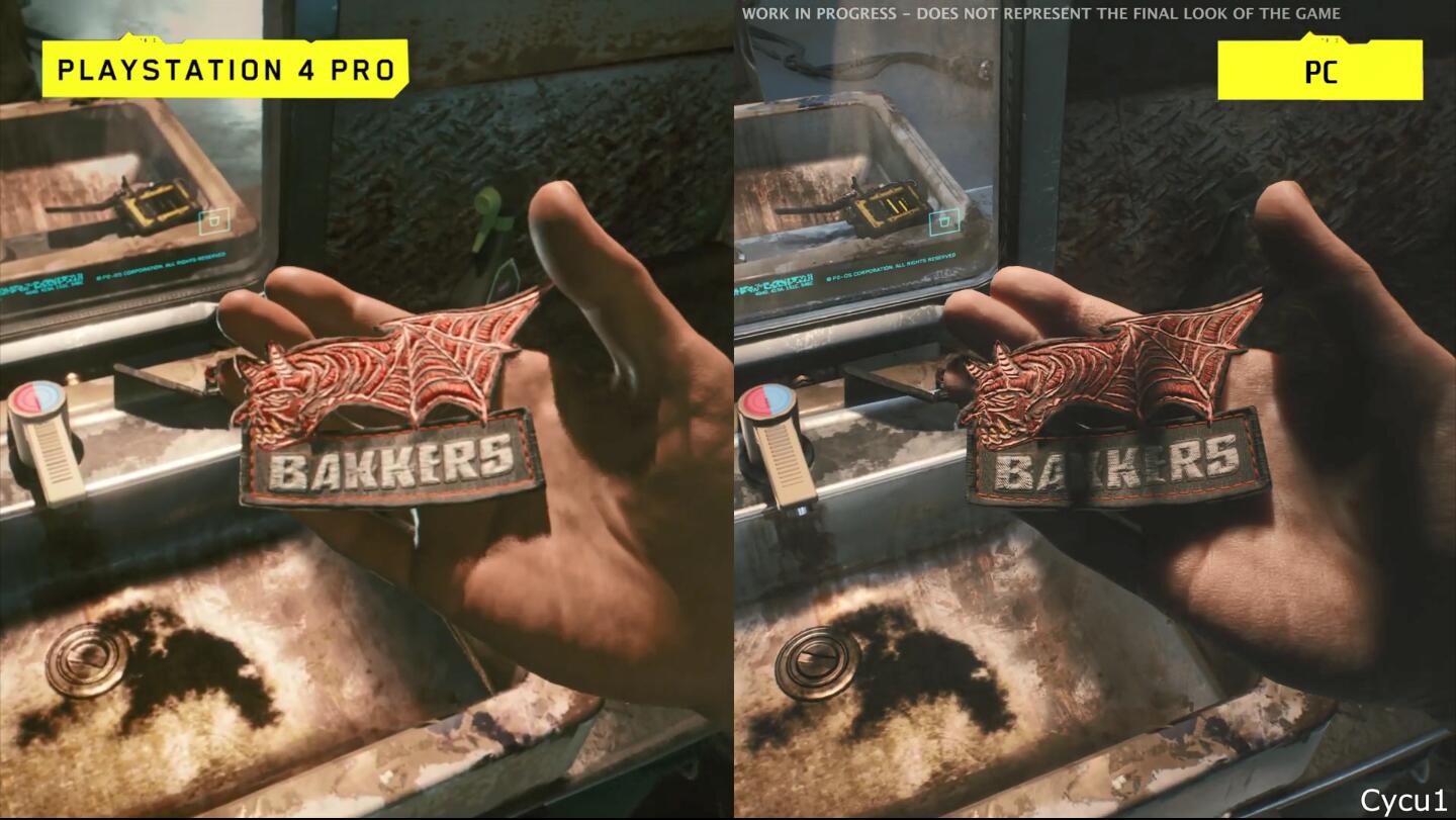 赛博朋克2077电脑和PS4同屏对比 电脑和主机哪个体验更好