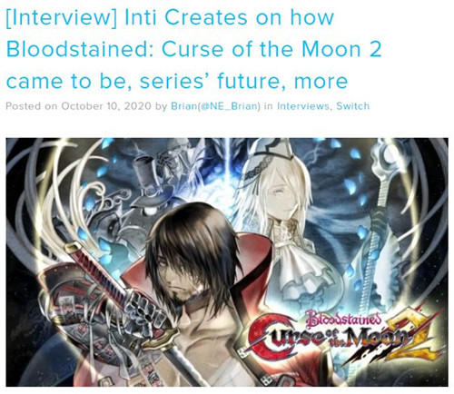 《赤痕：月之诅咒2》接受外媒专访 分享开发信息