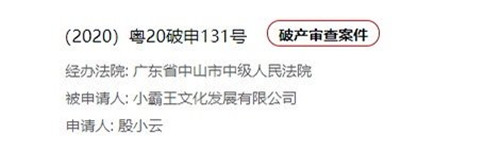 未来再无小霸王 小霸王公司申请破产重整